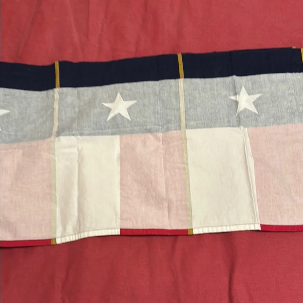 Springs Curtain Valance Red White & Blue Star Pattern Valance Curtain